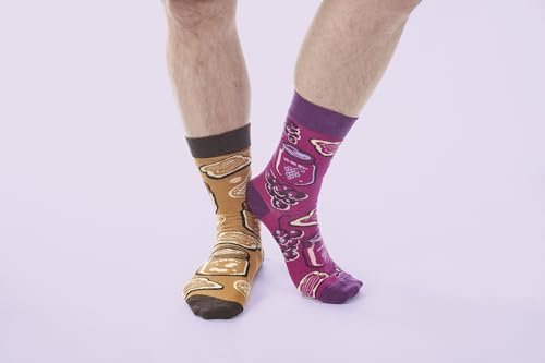 Primitives by Kathy Socks - Peanut Butter & Jelly, One Size, Unisex, LOL Collection