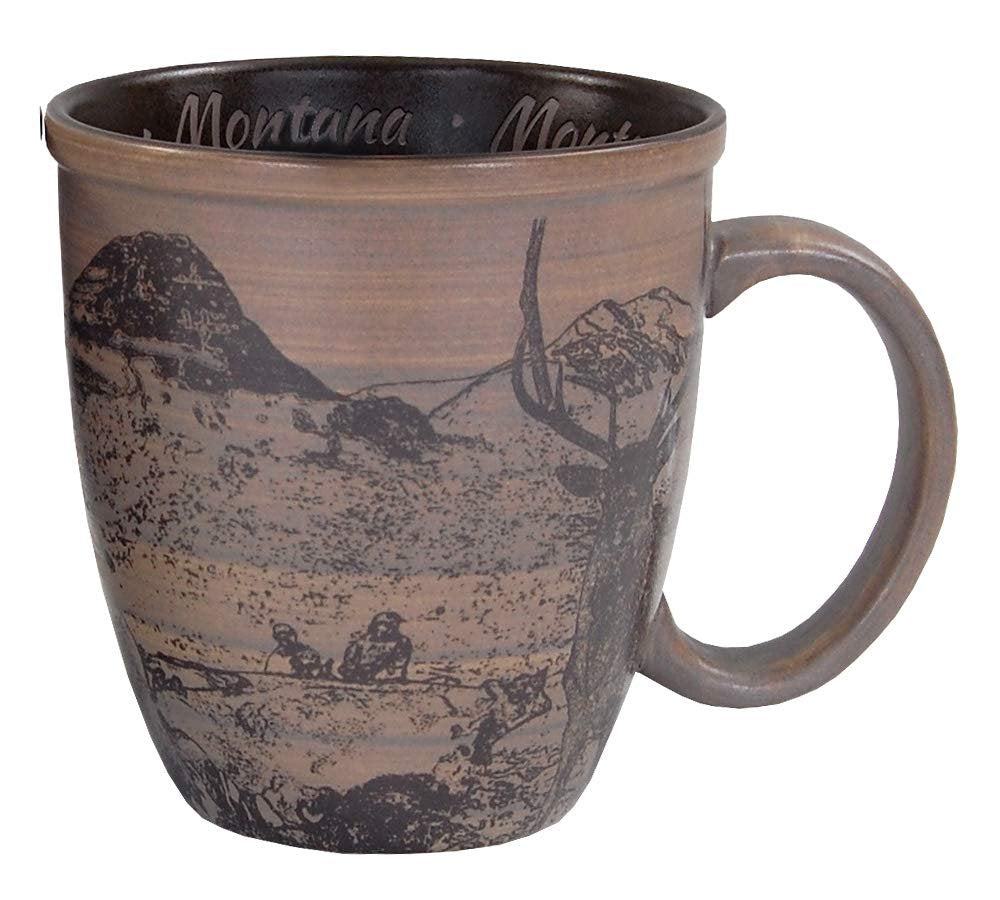Americaware Montana 15 oz Sketch Art Coffee Mug