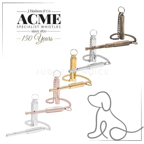 ACME Genuine 'Silent' Dog Training Whistle no. 535. Adjustable Frequency. Good gound Quality. Weather-Proof. Designed and Made in The UK. Solid Brass