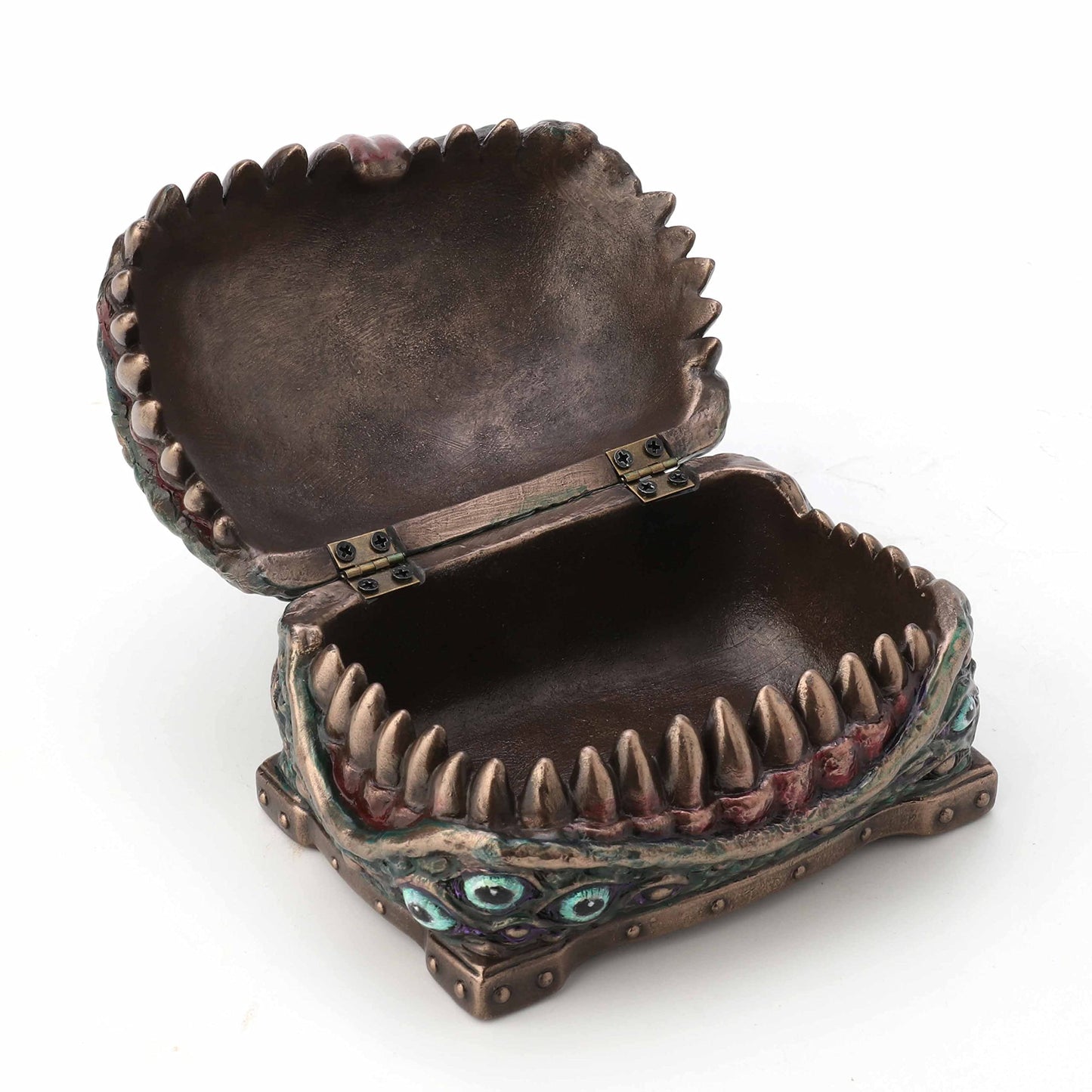 Veronese Design 3 3/4 Inch Keepsake Everlasting Mimic Chest Secret Stash Box Resin Sculpture Bronze Finish