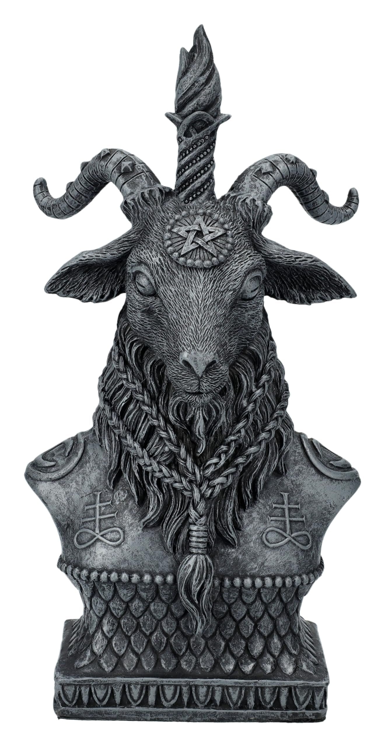 Pacific Giftware 8" Sabbatic Goat Baphomet Bust Statue, Keeper of The Mystical Realm Decorative Sculpture Figurine