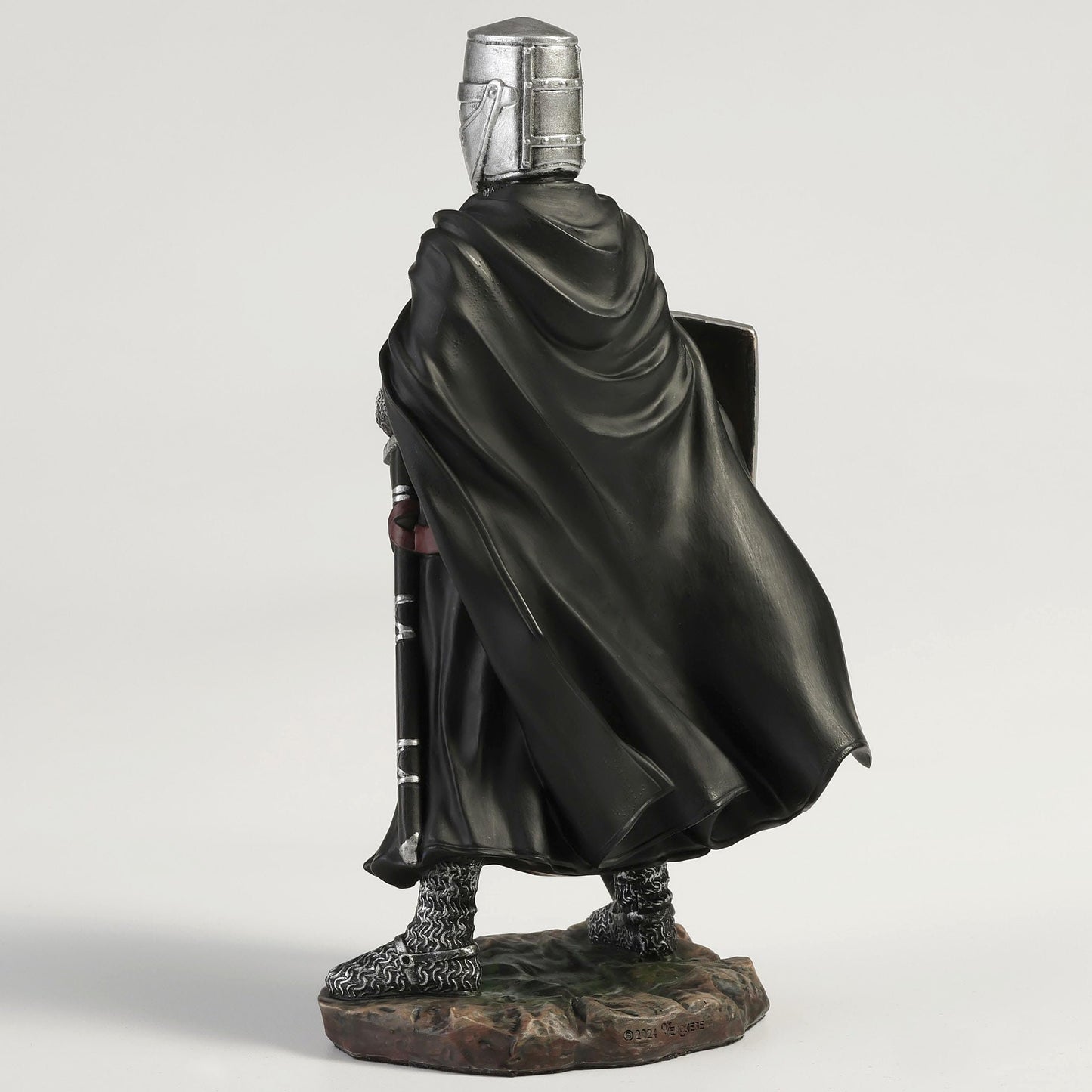 Veronese Design 6 3/8 Inch Maltese Knights Hosipitaller Templar Sword and Shield Hand Painted Polystone Home Decor Statue Collectibles
