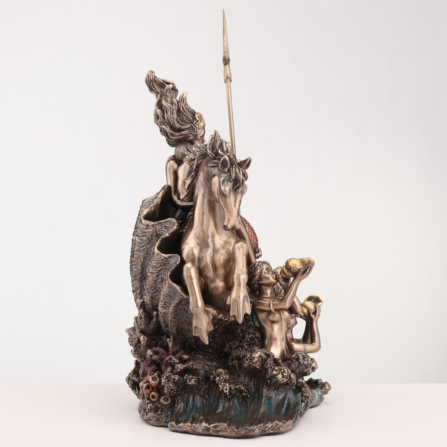 Veronese Design 9 5/8 Inch Amphitrite The Greek Goddess of The Sea Cold Cast Resin Bronze Finish Sculpture
