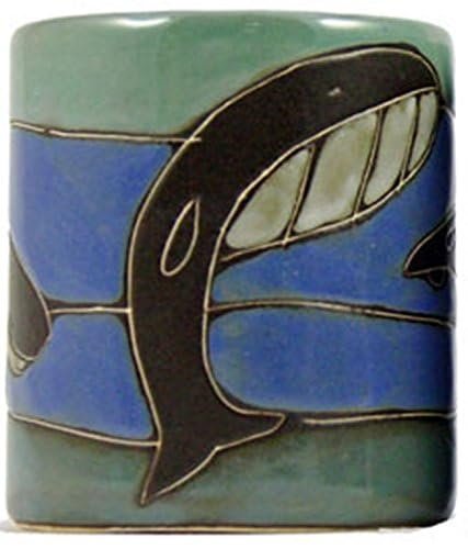 Mara Stoneware Mug - Whales - 16 oz