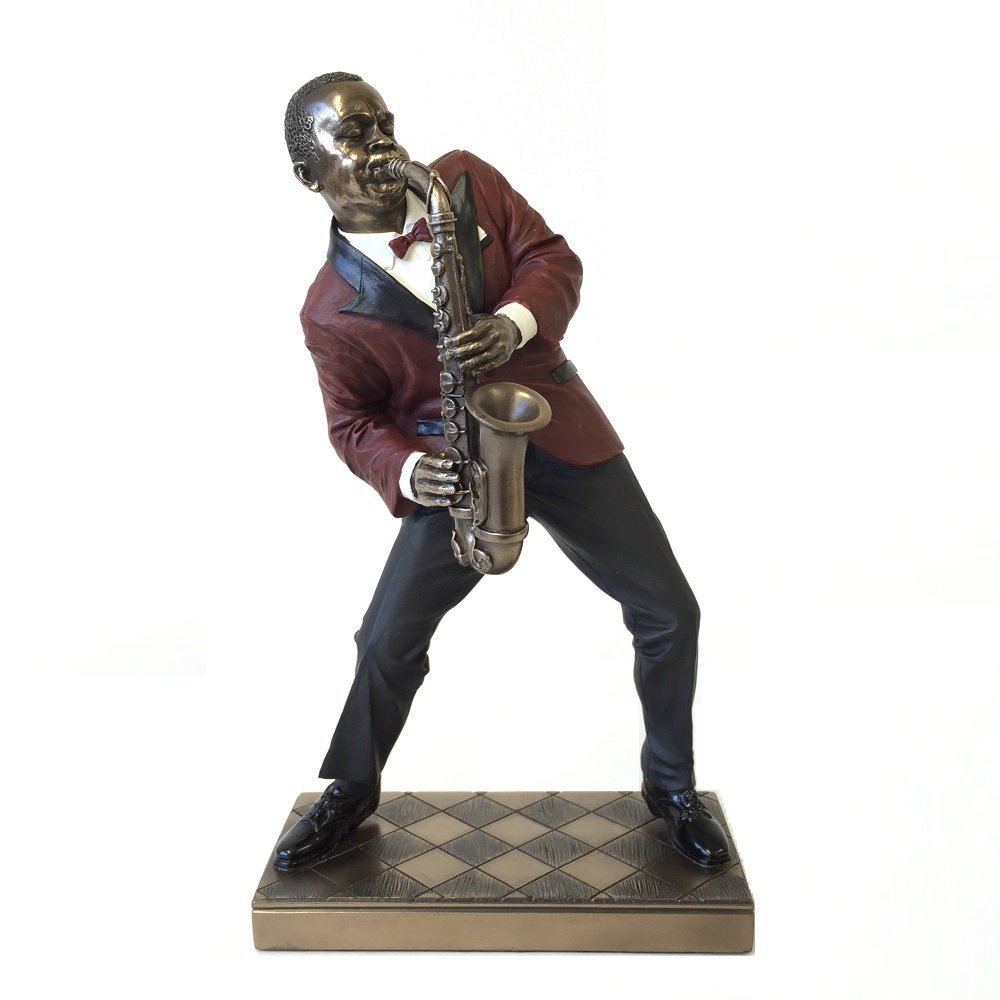 WU Alto Saxophone Player Statue - Jazz Band Collection