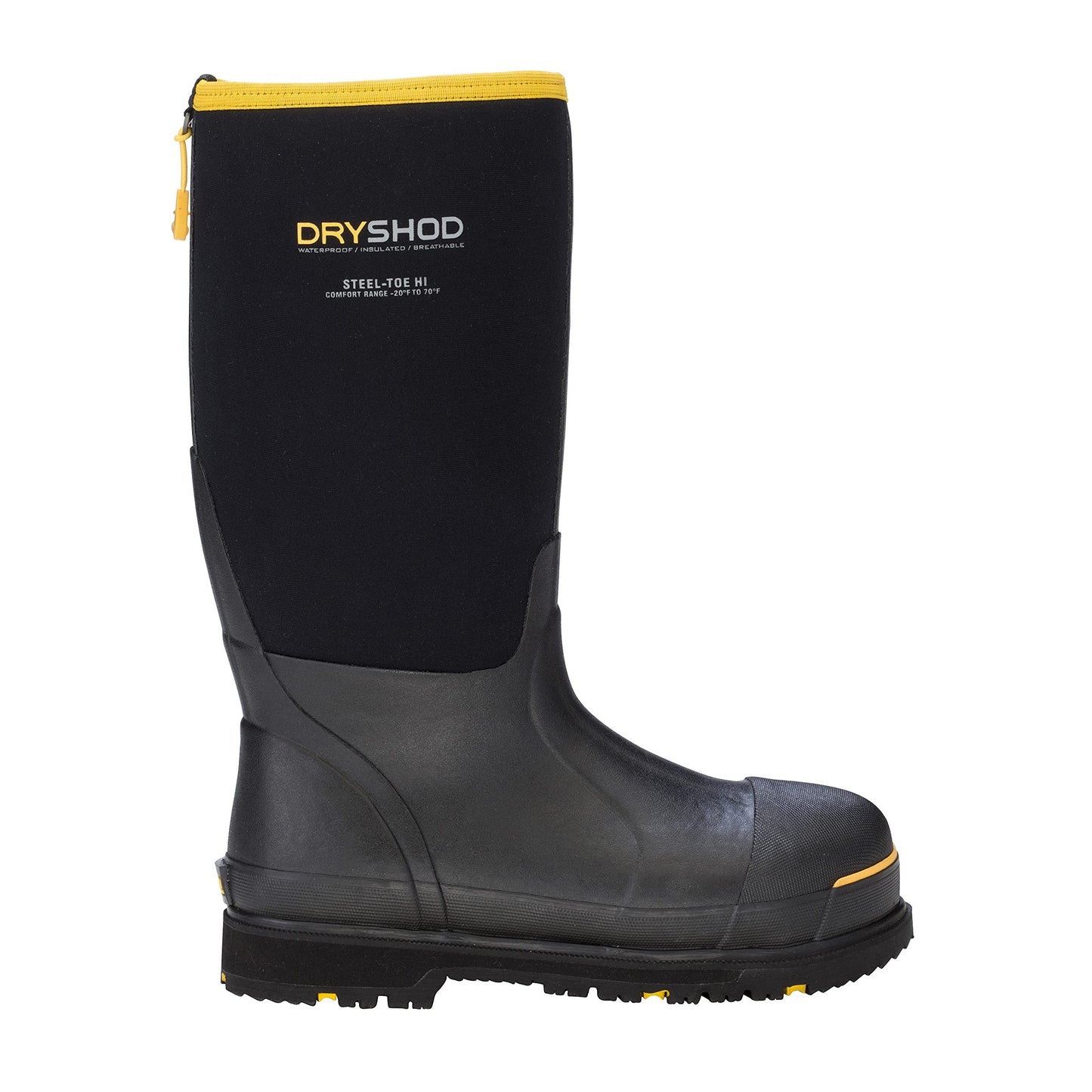 Dryshod Mens Wixit Cool-Clad Waterproof Steel Toe Work Safety Boots- Brown