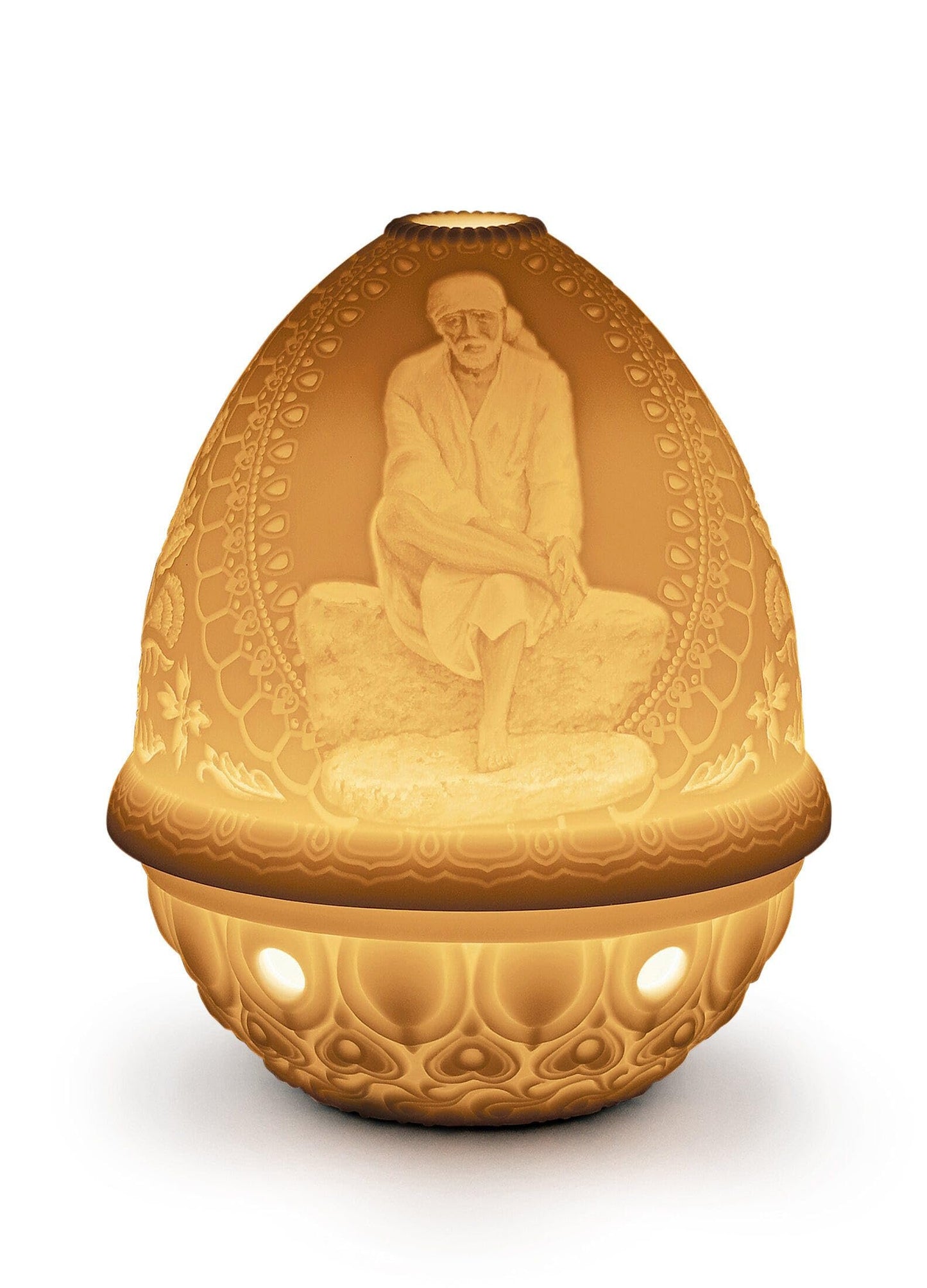 LLADRÓ Sai Baba Lithophane. Porcelain Litophane.
