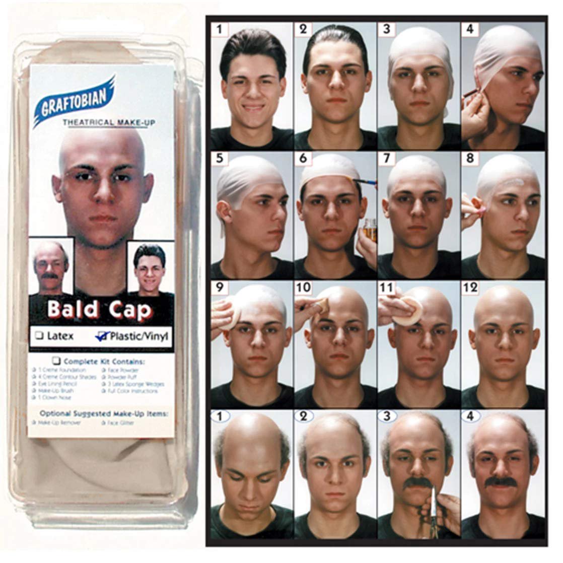 Graftobian Make-Up Company Latex Bald Cap