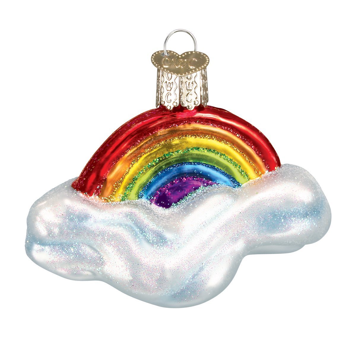Old World Christmas Rainbow Glass Blown Ornament
