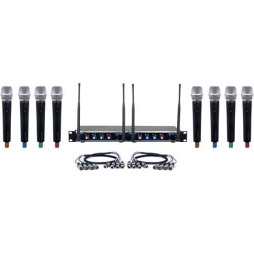 VOCOPRO DIGITAL-ACAPELLA-8 Eight Channel UHF Wireless Handheld Microphone System