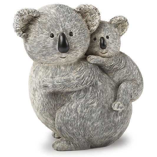 Roman Giftware Inc., Pudgy Pals Collection, Koala and Baby Statue, 8.5" H,Decorative, Garden Gift, Home Outdoor Decor