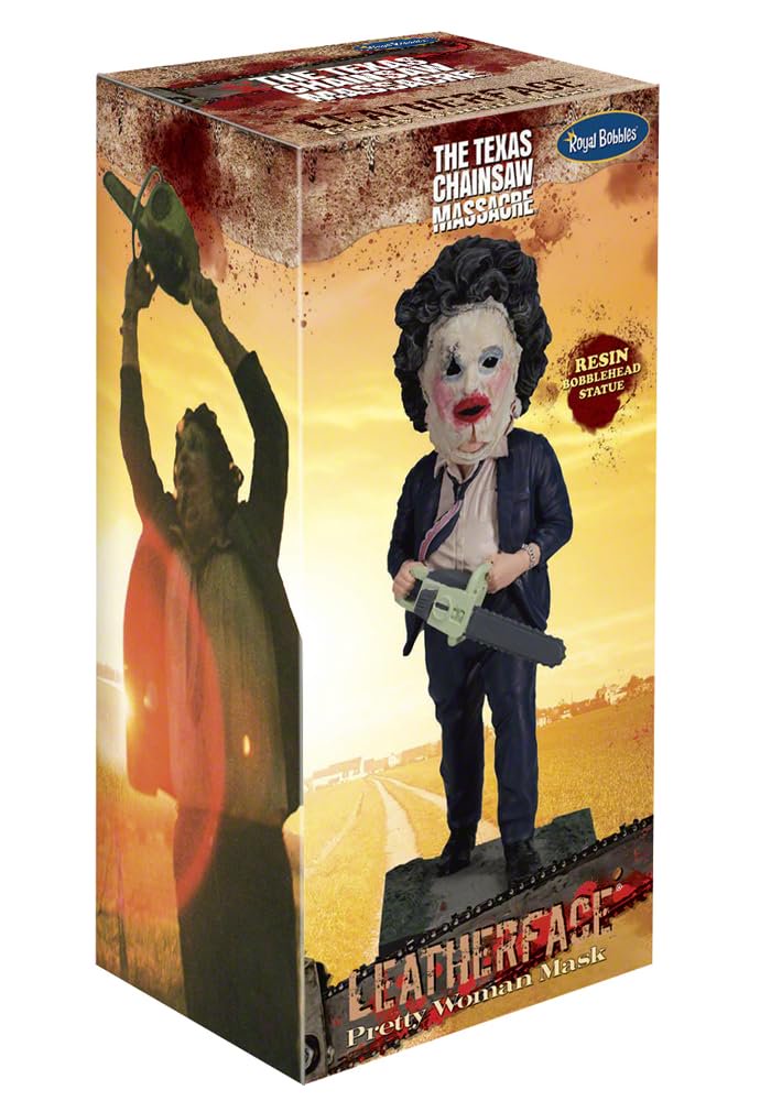 Royal Bobbles The Texas Chainsaw Massacre Leatherface Pretty Woman Mask Collectible Bobblehead Statue