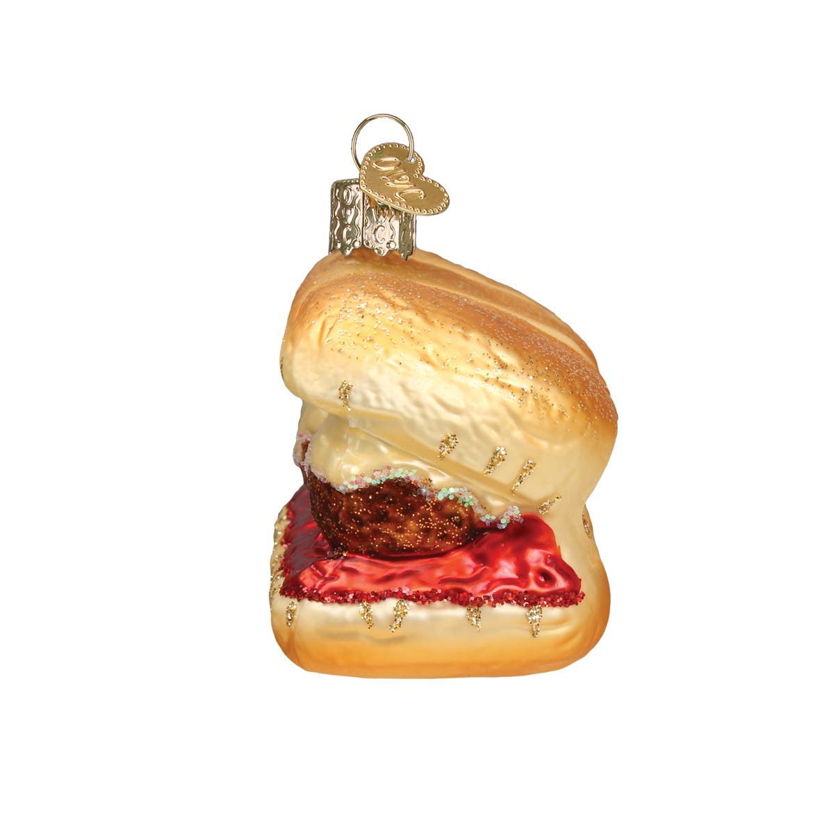 Old World Christmas Meatball Sandwich Ornament, Multi