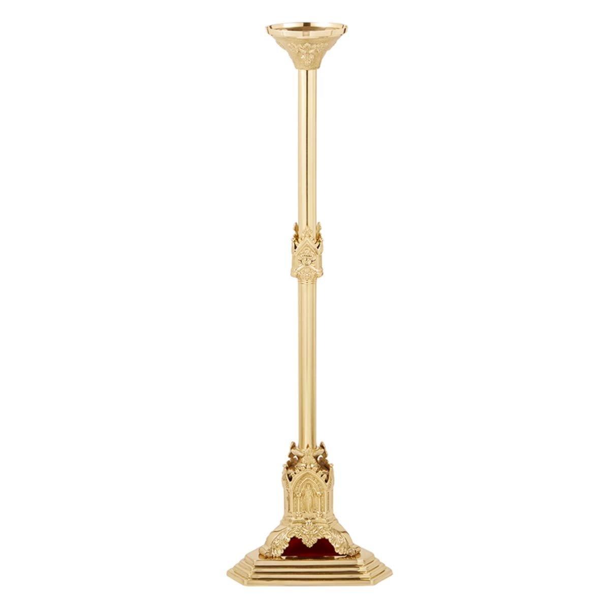 Christian Brands Sudbury Brass Paschal Series Altar Candlestick Holder, 44 Inch