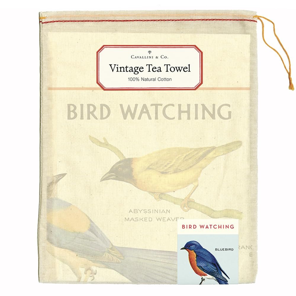 Cavallini & Co. Tea Towel- Bird Watching