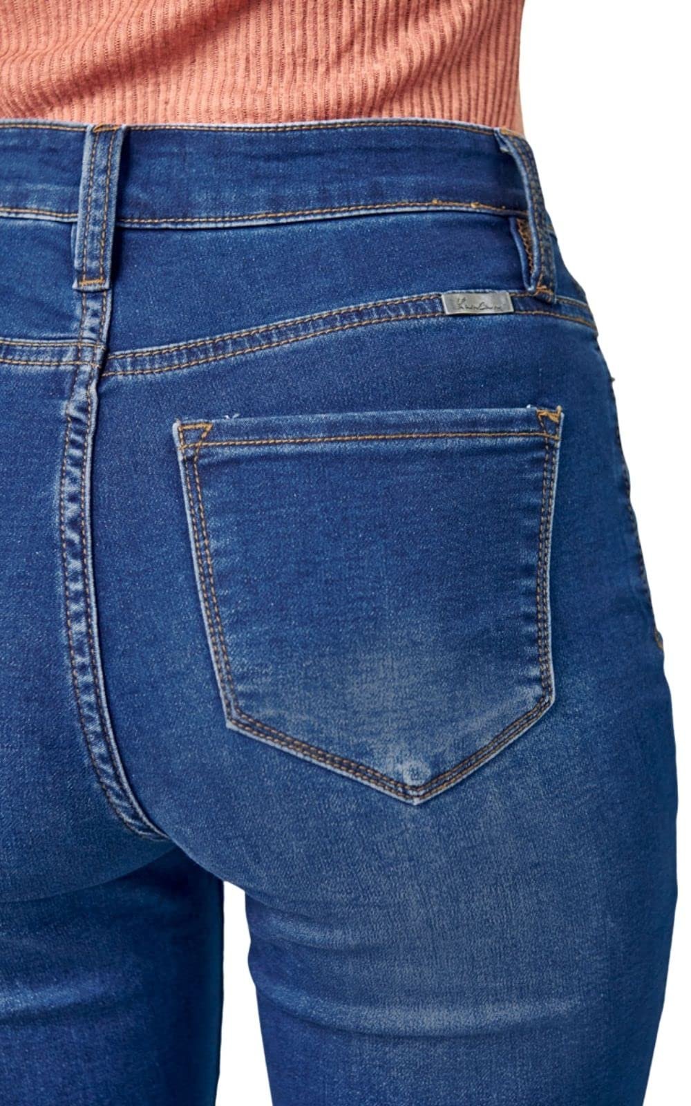 Kan Can HIGH Rise Dark WASH Super Skinny Jeans KC5002D