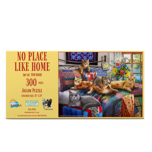 SUNSOUT INC - No Place Like Home - 300 pc Jigsaw Puzzle by Artist: Tom Wood - Finished Size 18" x 24" - MPN# 29786