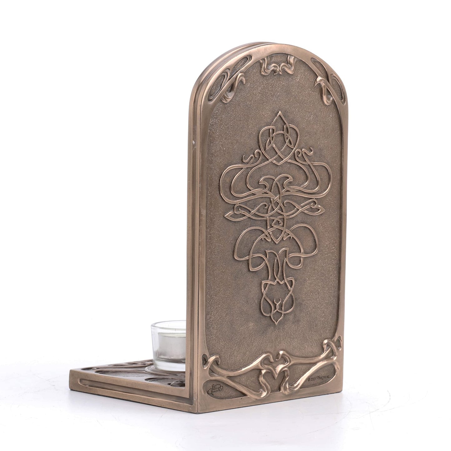Earth Life Magic Tree of Life Tealight Candle Holder by Selina Fenech Cold Cast Resin Antique Bronze Finish