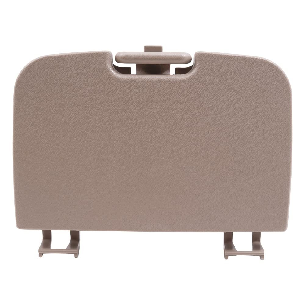 Brock Replacement Overhead Console Sunglasses Holder Box Tan Storage Bin Compatible with 2002-2007 F250 F350 F450 Super Duty Pickup Truck w/out Sunroof 2C3Z 7811586 BAA