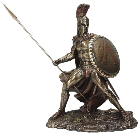 UNICORN STUDIO Greek Military King Leonidas Statue Bronze Finish