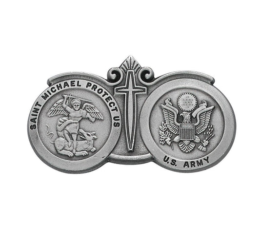 St. Michael U.S. Army Visor Clip