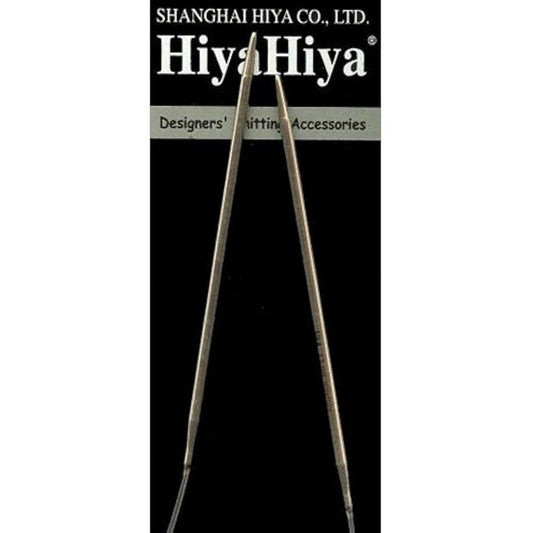 HiyaHiya Circular 24 inch (61cm) Steel Knitting Needle Size US 000-000 (0.7mm) HISTCIR24-6-0