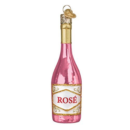 Old World Christmas Rose Wine Ornament, Multi