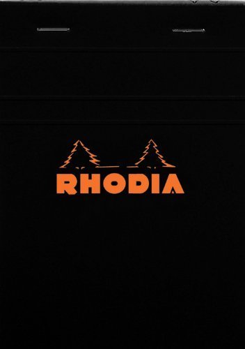 Rhodia Classic Staple Bound Graph Paper Pad - Orange, Black and White Pack of 3 (N° 16)
