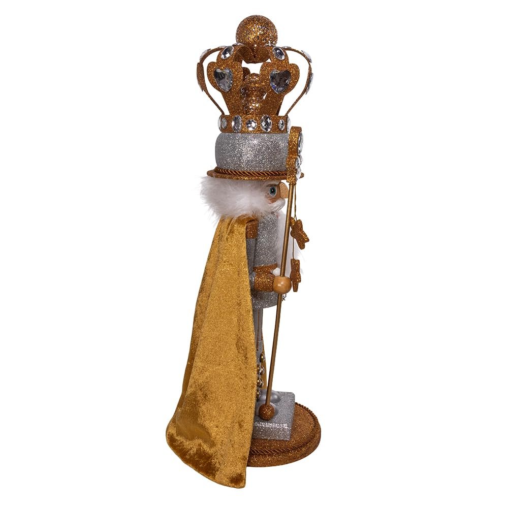 Kurt Adler 20-inch Hollywood Nutcrackers™ Silver & Gold King Nutcracker