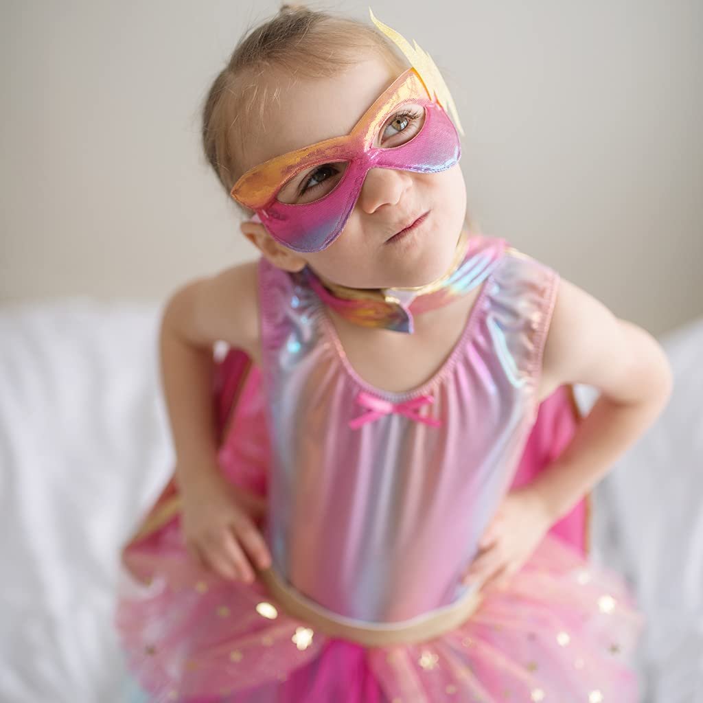 Costume / Super-Duper Tutu/Cape/Mask, Pink/Gold Size 4-6