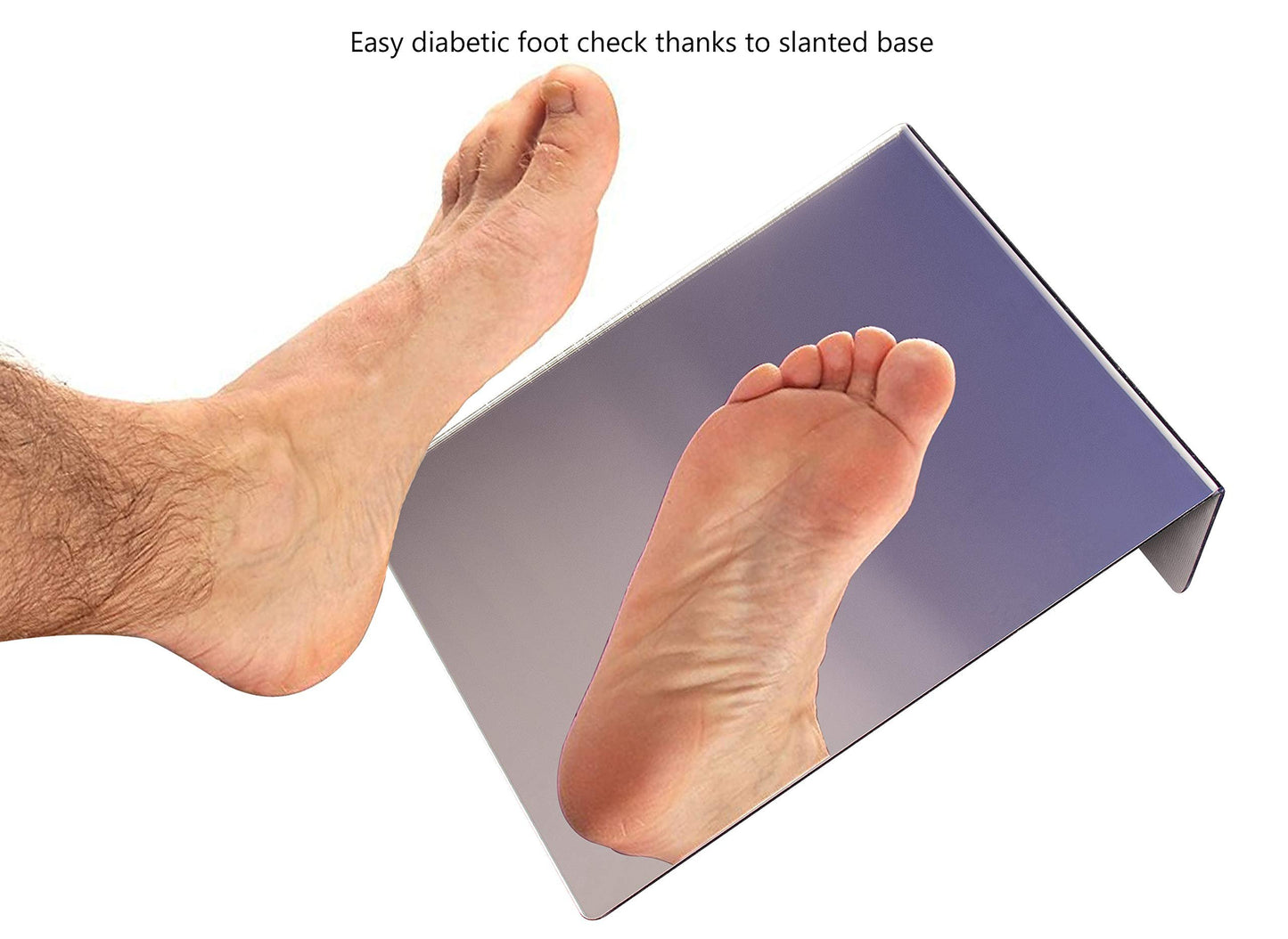 Marketing Holders Slanted Acrylic Mirror 8.5" x 11" Table or Counter Slant Back for Easy Viewing Vanity Make Up Shop or Salons Safer Than Glass