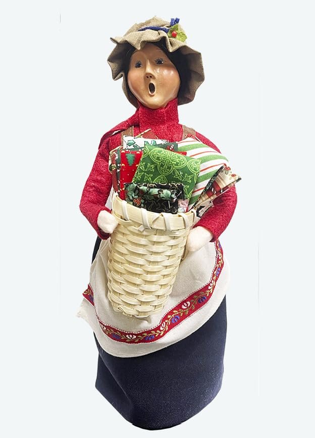 Byers' Choice Woman Selling Fabrics Caroler 4245 from The Specialty Characters Collection (New 2024)