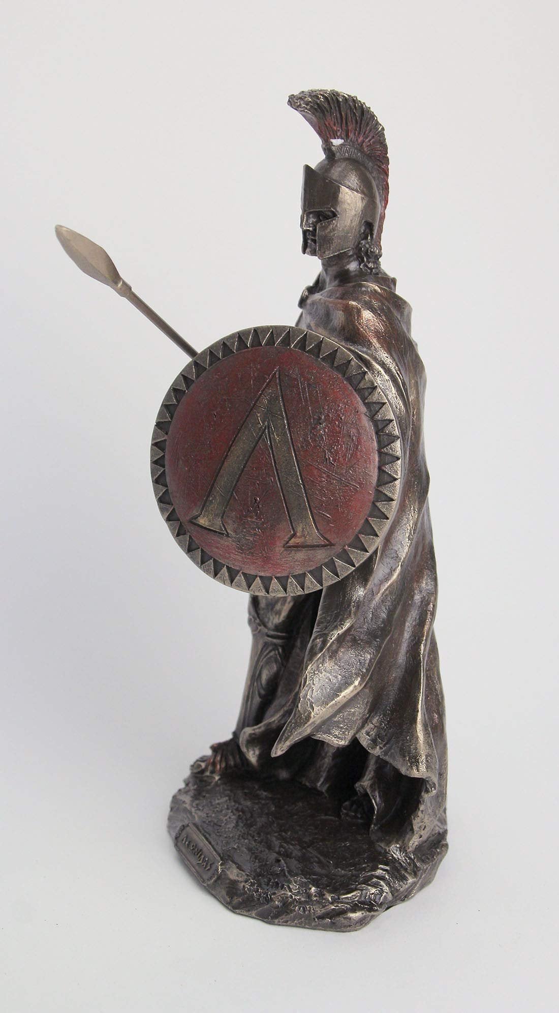Unicorn Studios Bronze Leonidas Spartan King Greek Hoplite Spear Shield Hand Painted Statuette