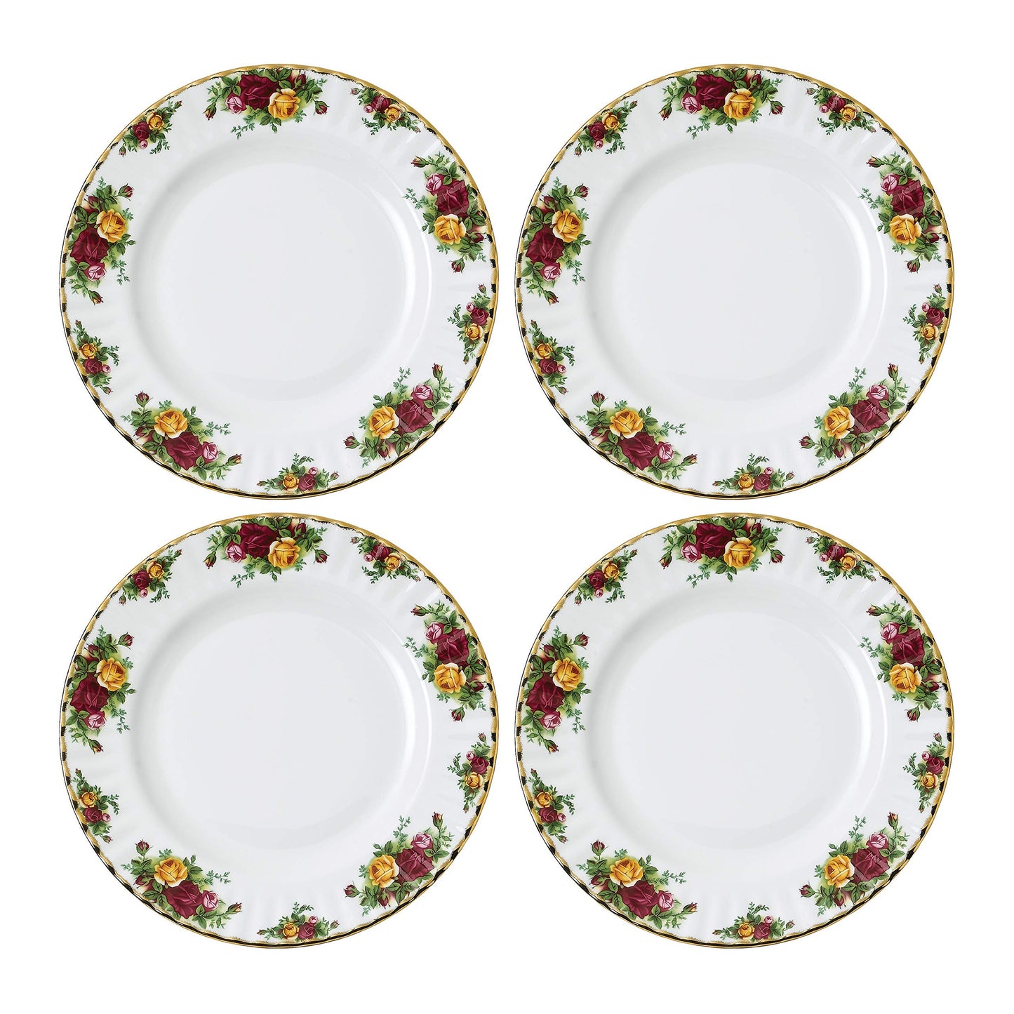 Royal Albert Old Country Roses Dinner Plates Set of 4