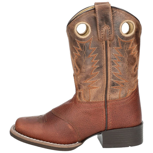 Smoky Mountain Youth Luke Square Toe Western Cowboy Boots Brown, 7M,Brown,7 M US Big Kid