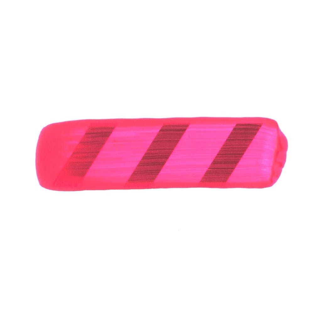 Heavy Body Acrylics by GOLDEN, Fluorescent Pink, 2 fl. oz. Tube, Professional Acrylic Paint, Transparent