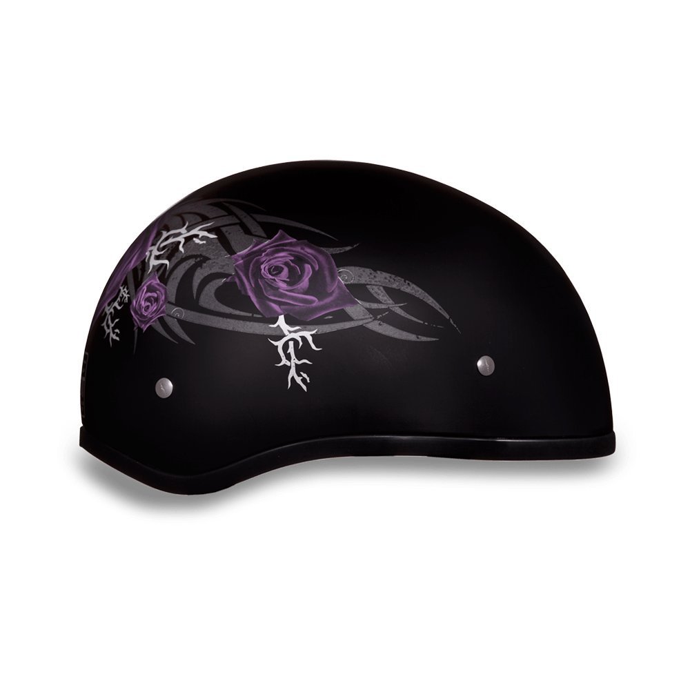 Daytona Helmets Half Skull Cap Motorcycle Helmet – DOT Approved [Graphics]…