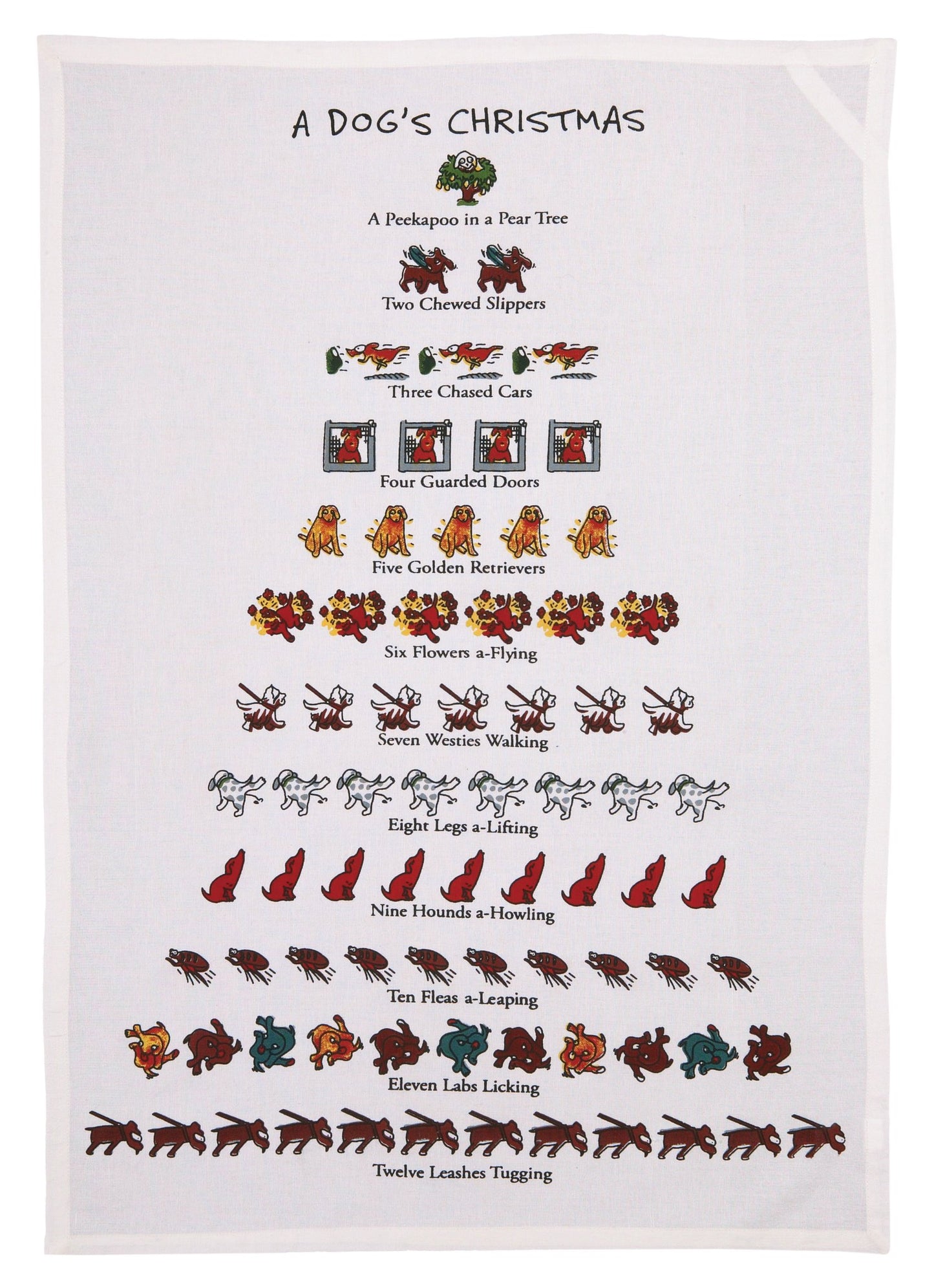Peking Handicraft Mistletoe & Co. Holiday Kitchen Tea Towels