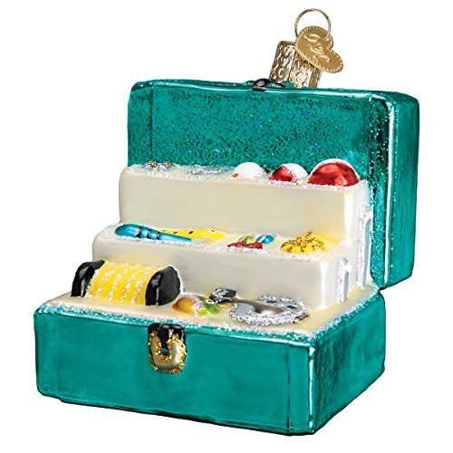 Old World Christmas Ornaments: Fisherman Collection Glass Blown Ornaments for Christmas Tree