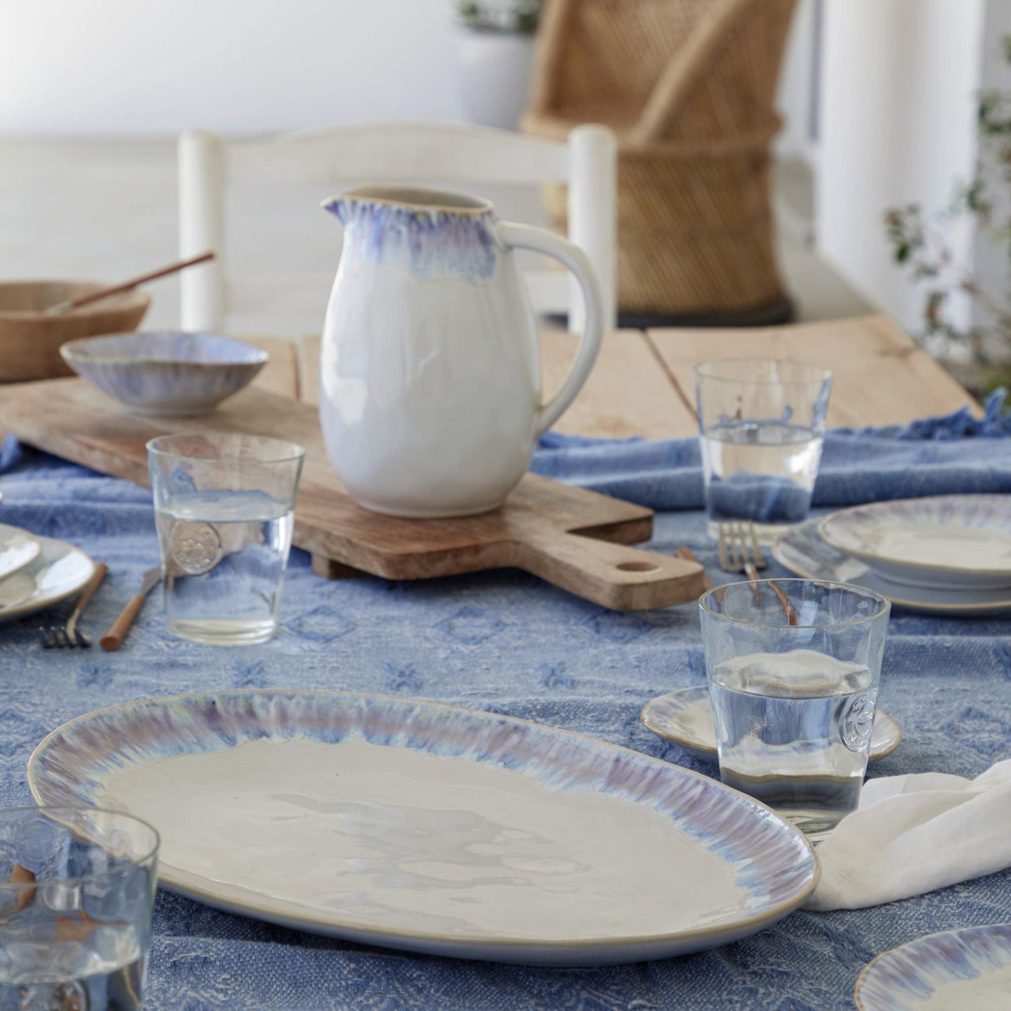 Costa Nova Stoneware Ceramic Brisa Collection Large Oval Platter