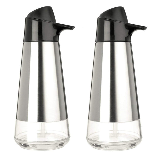 OXO Easy Press Stainless Steel Soap Dispenser, Set of 2
