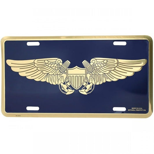 Mitchell Proffitt U.S. Navy Naval Flight Officer Logo License Plate