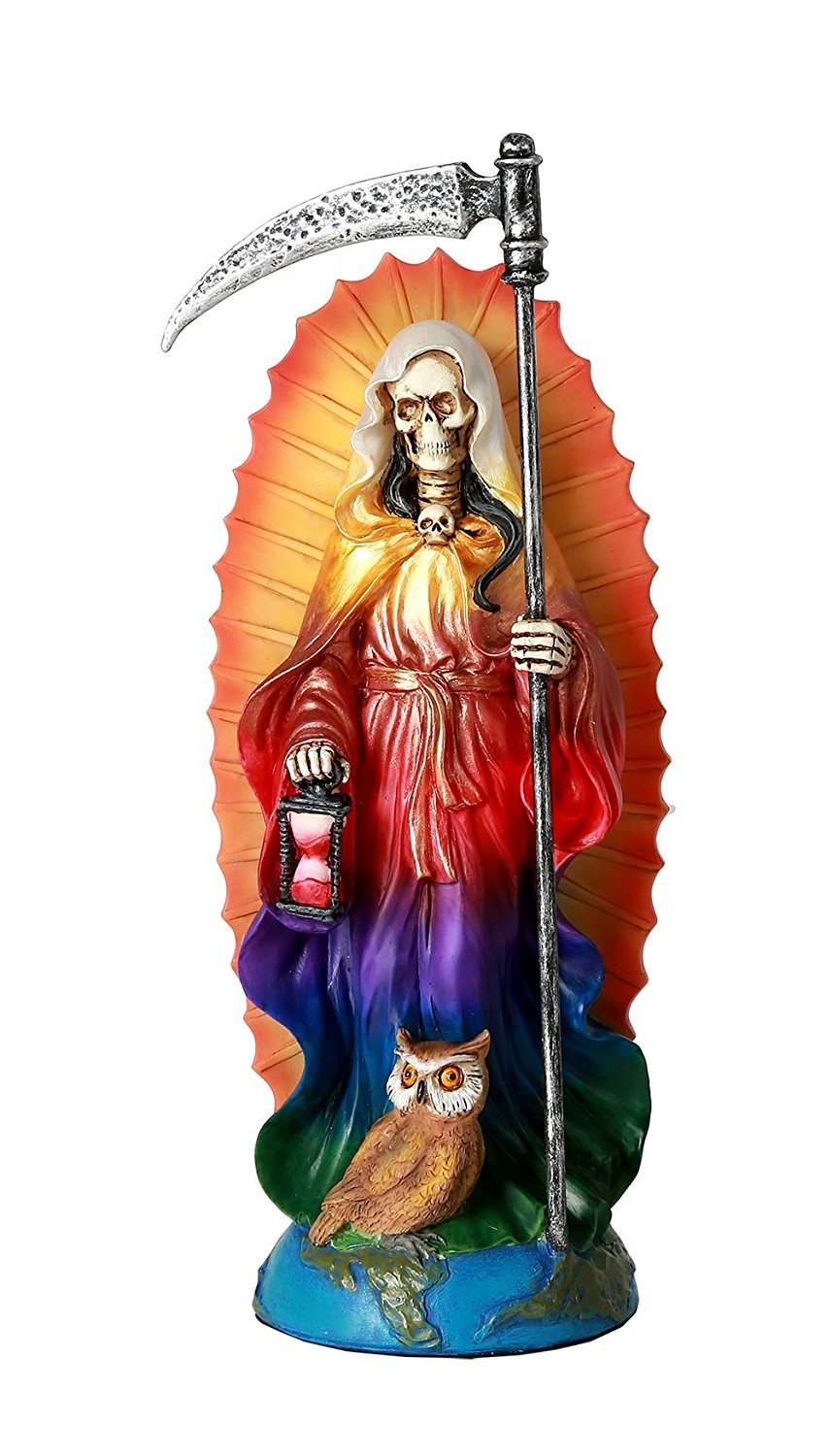 Pacific Giftware Santa Muerte Saint of Holy Death Seven Powers Religious Resin Statue Figurine