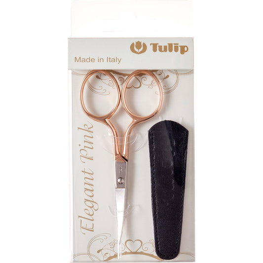 Tulip Needle Company TIC-001E Tulip Curved Embroidery Scissors-W/Sheath