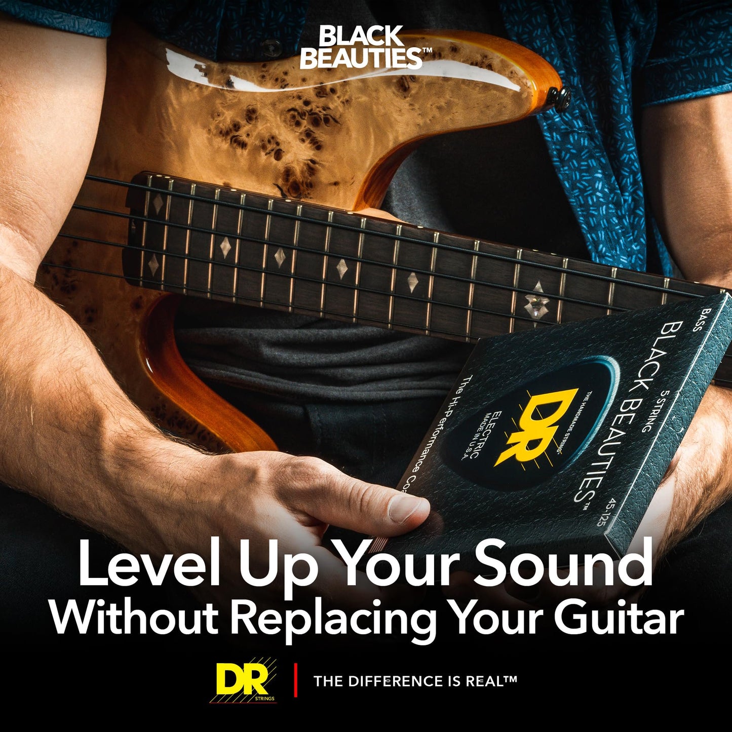 DR Black Beauties Bass 5 Strings 45-130 (BKB5-130)
