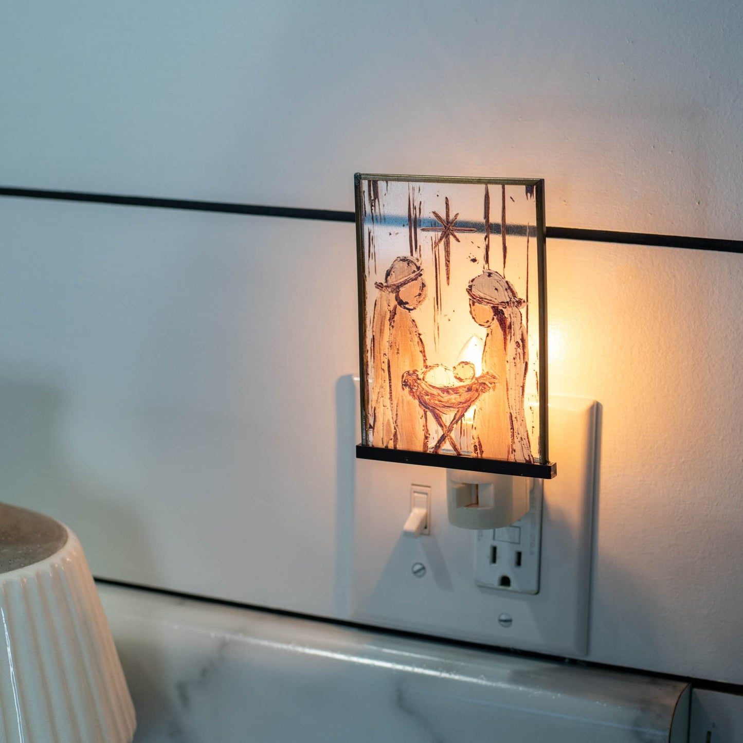 RAZ Imports 2021 Oh Holy Night 6.25-inch Holy Family Night Light