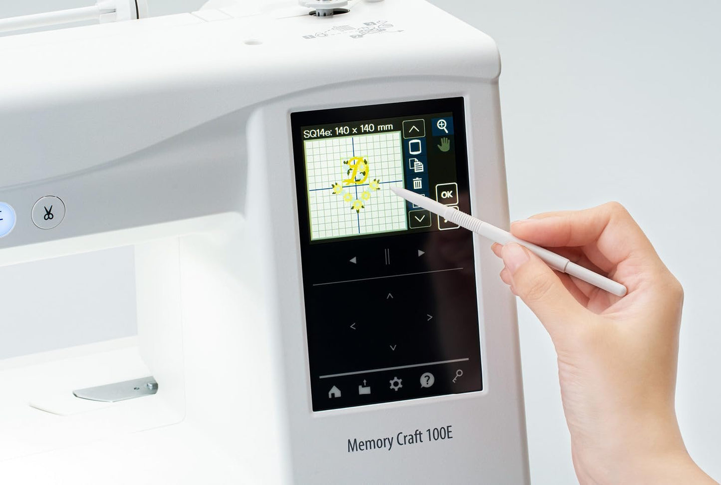 Janome Memory Craft 100E Embroidery Only Machine - Max Embroidery 5.5" x 5.5"