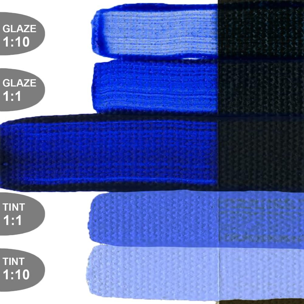 OPEN Slow-Drying Acrylics by GOLDEN, Violet and Blue, Professional Acrylic Paint