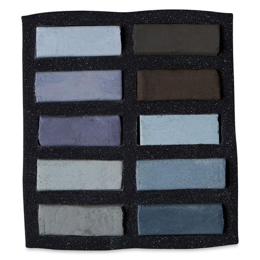 Art Spectrum Extra Soft Square Pastels - Warm Greys, Set of 10