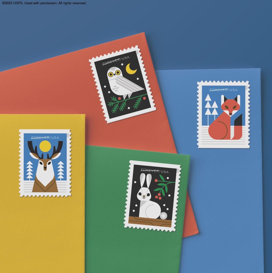USPS Winter Woodland Animals